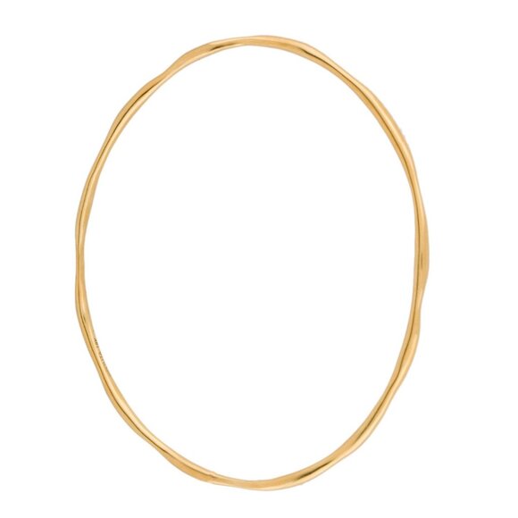 IPPOLITA 18K 750 YELLOW GOLD SMOOTH SQUIGGLE CLASSICO BANGLE BRACELET - Picture 6 of 6